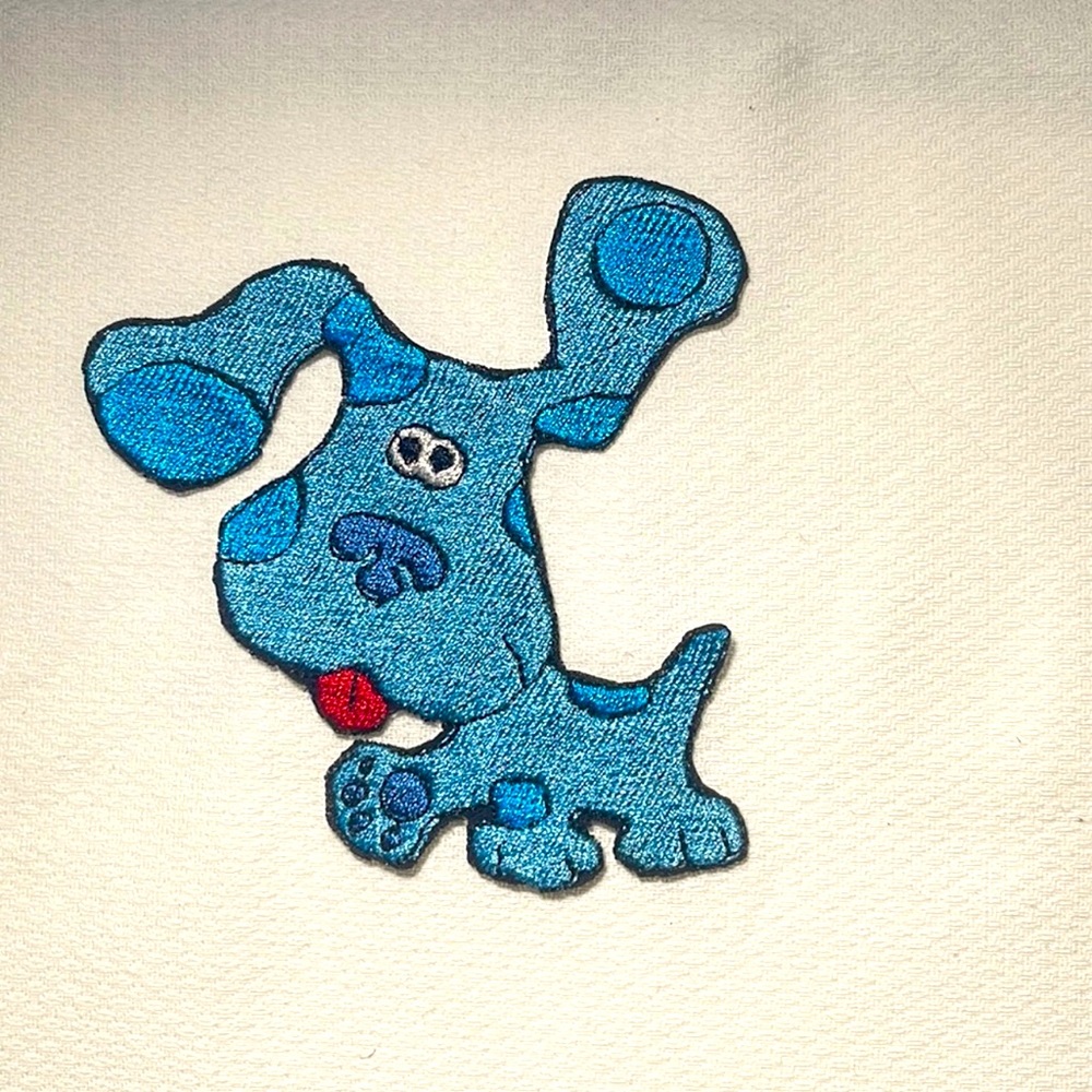 Custom Made Blues Clues Iron on Patch